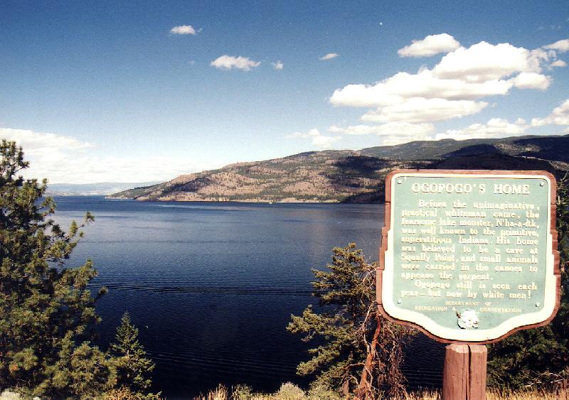 okanag1 Okanagan Lake, supposedly Ogopogo's Home!