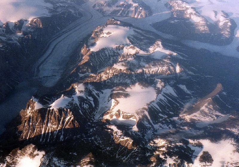 rockies1 Glaciers from 35,000 ft