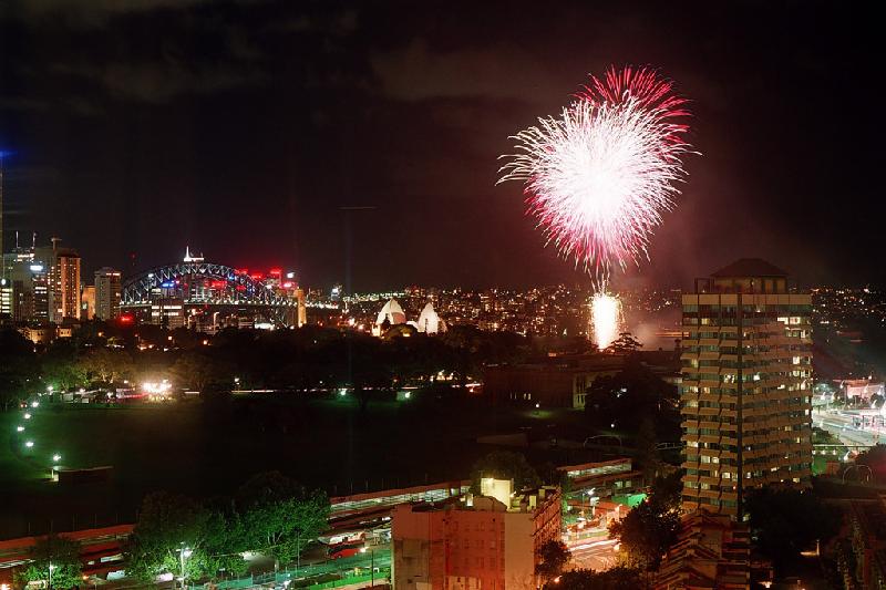 aus031101 Sydney Harbour - November 2003 - the view from my honeymoon hotel!