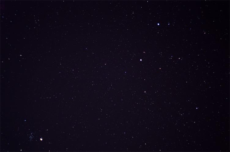 m44saturntwins M44, Saturn, Castor and Pollux
